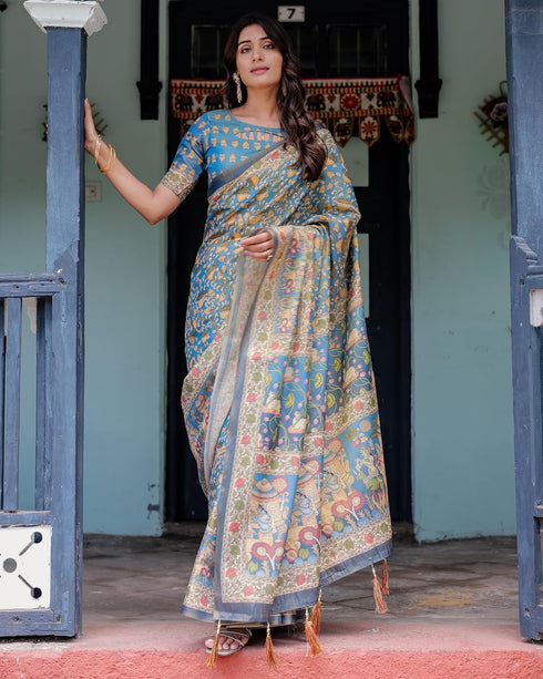 Vasthrlay Handloom Printed Saree
