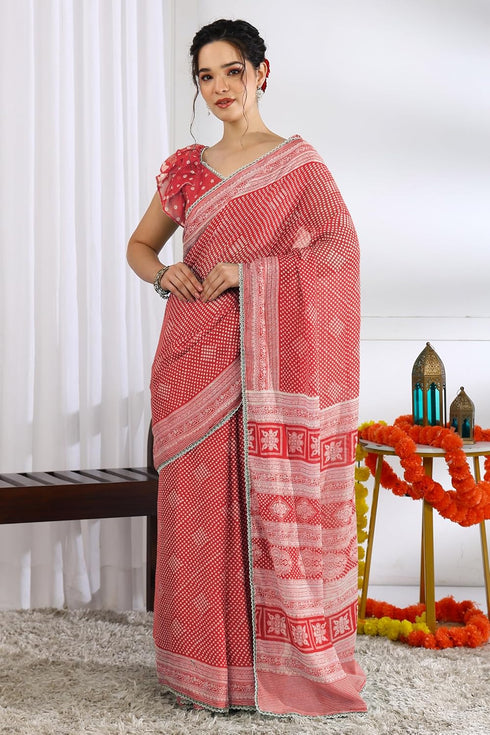 Vasthrlay Fashion Chiffon Paisley Printed Ethnic Wear