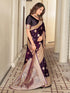 Vasthrlay Kanjivaram Satin Orange Ethnic Wear