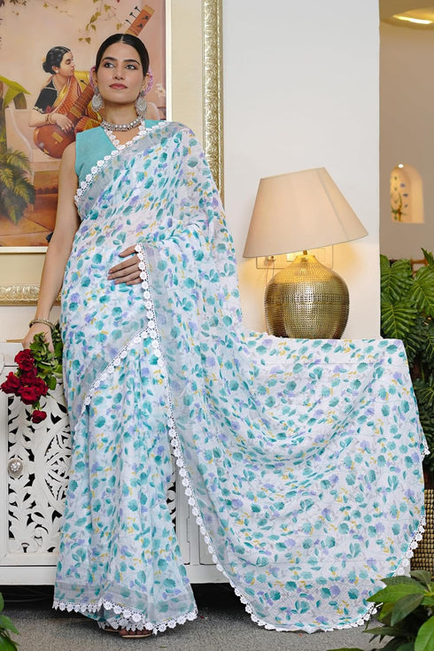 Vasthrlay Fashion Chevron Printed Ethnic Wear