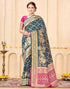 Vasthrlay Womens Weaving Unstitched Light Green Saree