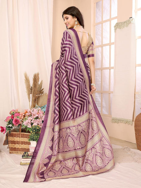 Vasthrlay Printed Unstitched Material Az Ys Bindu Parent Red Ethnic Wear