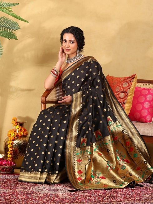 Vasthrlay Banarasi Unstitched Saree
