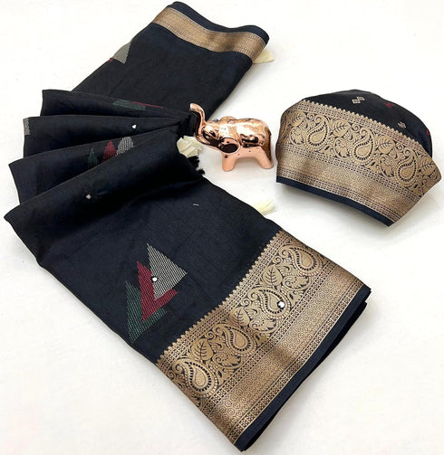 Vasthrlay Bandhani Unstitched Piece Saree