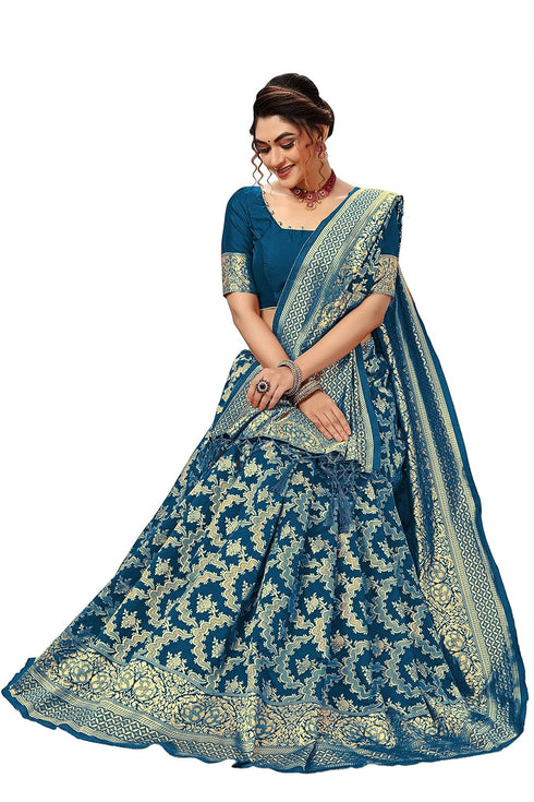Vasthrlay Tassel Banarasi Blouse Ethnic Wear