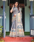 Vasthrlay Handloom Tassels Botanical Saree