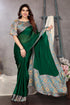 Vasthrlay Fashion Chiffon Dusty Turquoise Ethnic Wear