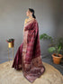 Vasthrlay Women's Kanjivaram Cotton Unstitched Saree