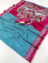 Vasthrlay Kalamkari Beautiful Navy Blue