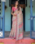 Vasthrlay Handloom Printed Tassels Saree
