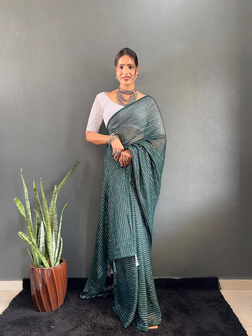 Vasthrlay Chiffon Rimzim Designer Chikankari