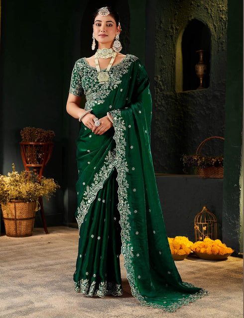 Vasthrlay Embroidered Traditional Embellished Applique Bollywood