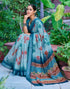 Vasthrlay Womens Unstitched Blouse White Saree