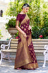 Vasthrlay Banarasi Wine Ethnic Wear