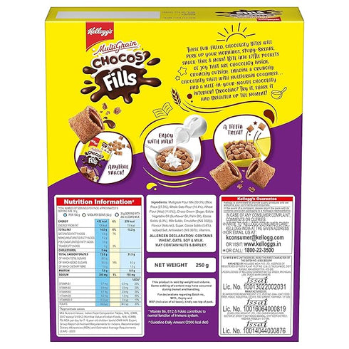 Kellogg's Chocos Fills Double Chocolaty, Anytime Snack
