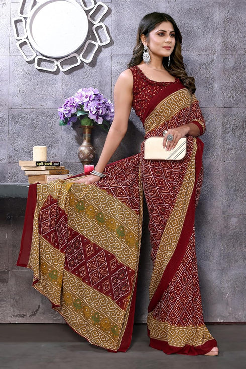 Vasthrlay Georgette Material Dalisha Ethnic Wear
