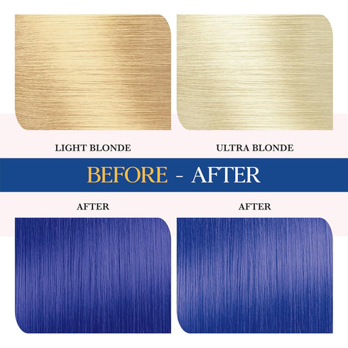 Cosglam Semi Permanent Hair Color for Women & Men | Model #51 Wonder Blue
