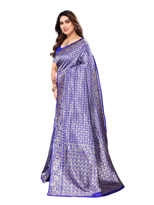 Vasthrlay Kanjivaram Unstitched Saree