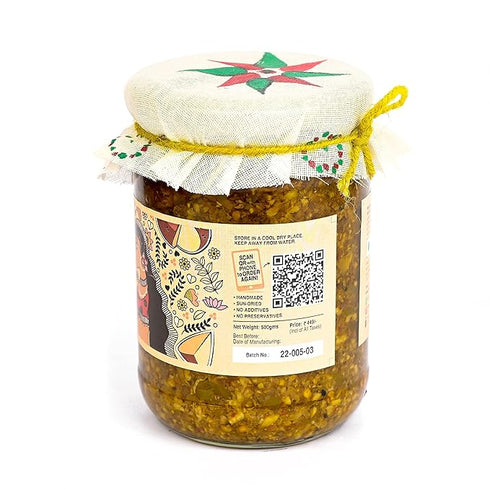 JhaJi - Taste of Mithila Oal Ginger Chilli Mix Pickle