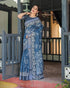 Vasthrlay Floral Printed Tassels Saree