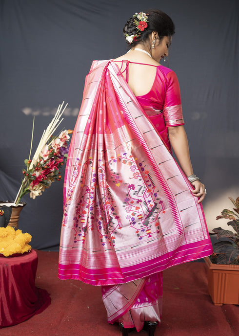 Vasthrlay Paithani Unstitched Saree