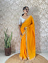 Vasthrlay Georgette Embellishments Scalloped Traditional