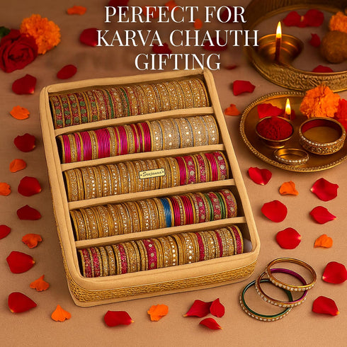 5 Rod Bangle Organizer Box for Women