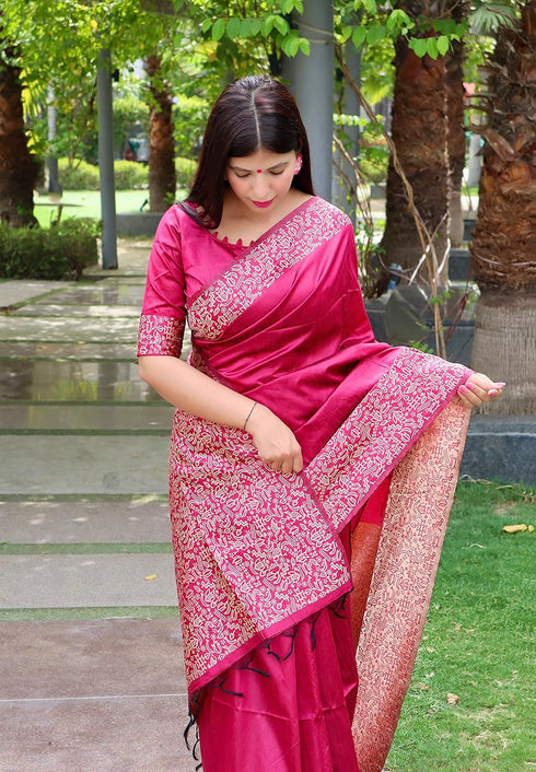 Vasthrlay Tussar Handloom Saree
