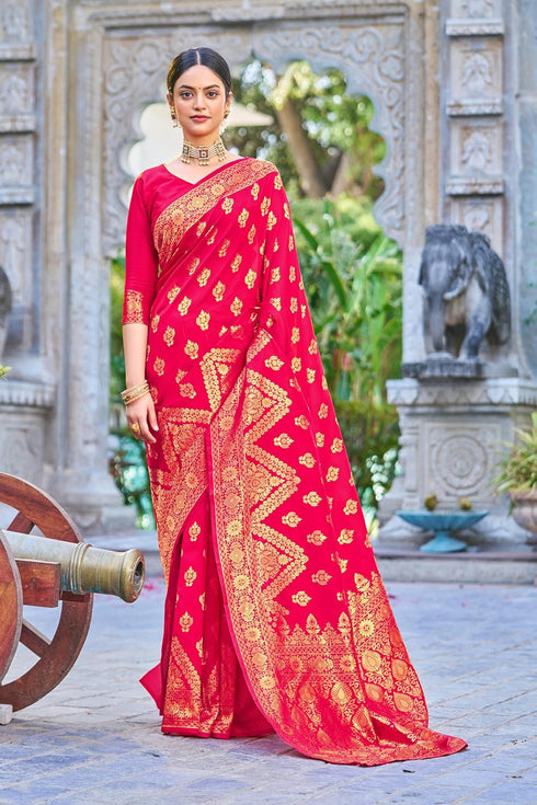 Vasthrlay Banarasi Rama Ethnic Wear