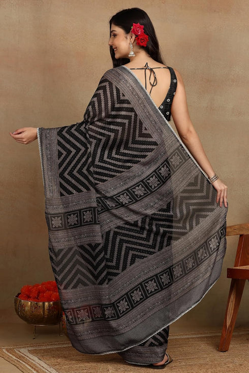 Vasthrlay Fashion Georgette Leheriya Turquoise Ethnic Wear