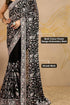 Vasthrlay Georgette Embroidery Unstitched Black Ethnic Wear
