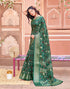Vasthrlay Womens Printed Unstitched Navy Blue Saree