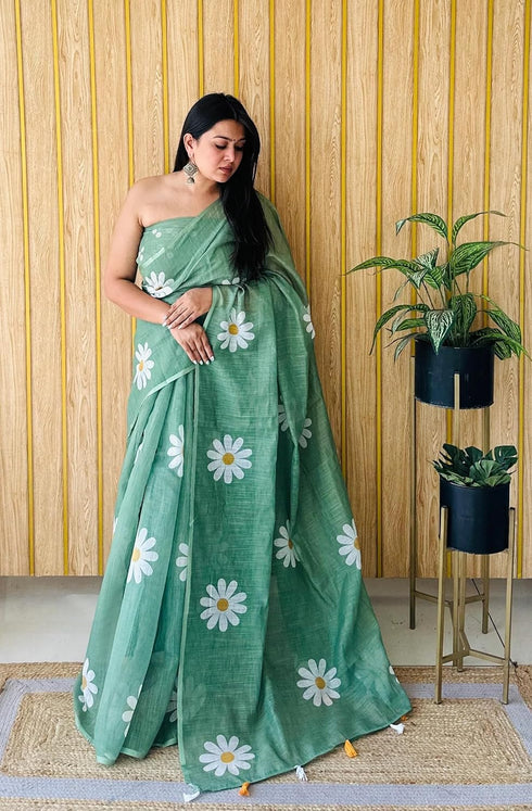 Vasthrlay Georgette Unstitched Saree Az Ys Genda Fool