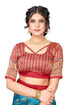 Vasthrlay Printed Minali Mustard Free Ethnic Wear