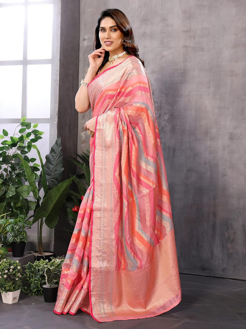 Vasthrlay Jacquard Unstitched Maharani Pista Free Ethnic Wear
