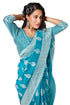 Vasthrlay Banarasi Purple Ethnic Wear