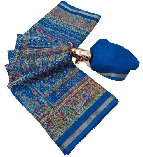 Vasthrlay Kalamkari Darkblue