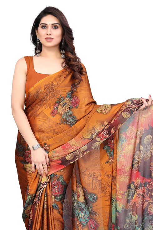 Vasthrlay Fashion Chiffon Dusty Turquoise Ethnic Wear