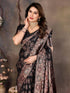 Vasthrlay Black Silk Saree
