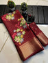 Vasthrlay Tussar Print Saree