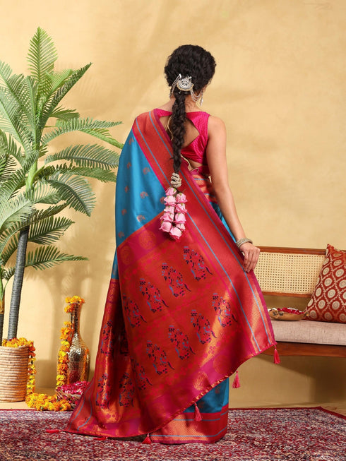 Vasthrlay Banarasi Unstitched Saree