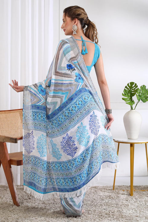 Vasthrlay Fashion Chevron Printed Ethnic Wear