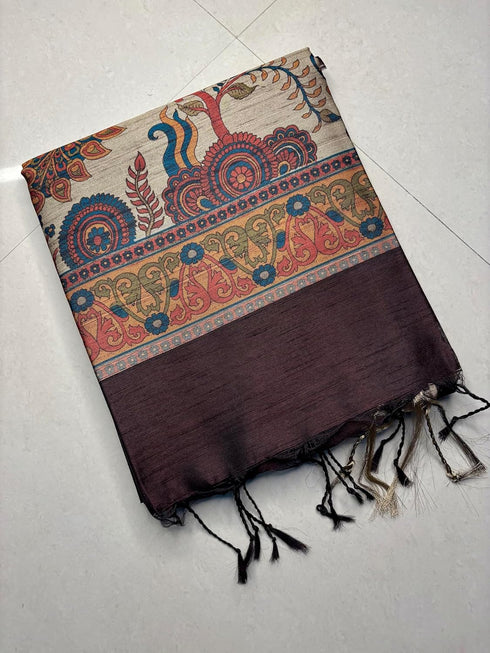 Vasthrlay Tussar Soft Saree