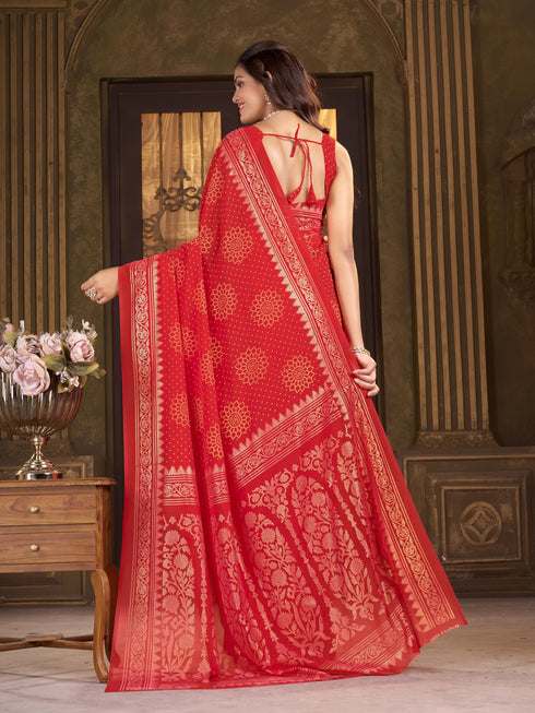 Vasthrlay Georgette Unstitched Saree