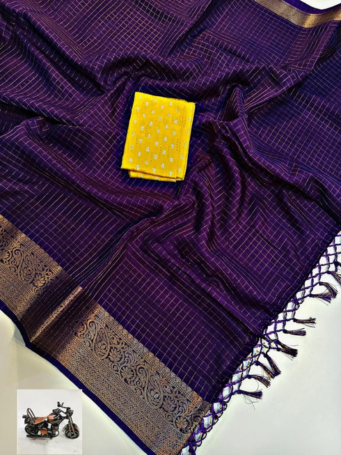 Vasthrlay Printed Contrast Darkviolet