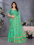 Vasthrlay Pink Unstitched Saree