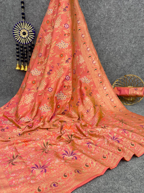Vasthrlay Banarasi Woven Saree