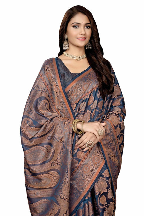 Vsathrlay Kanjivaram Banarasi Festival Wedding Ethnic Wear
