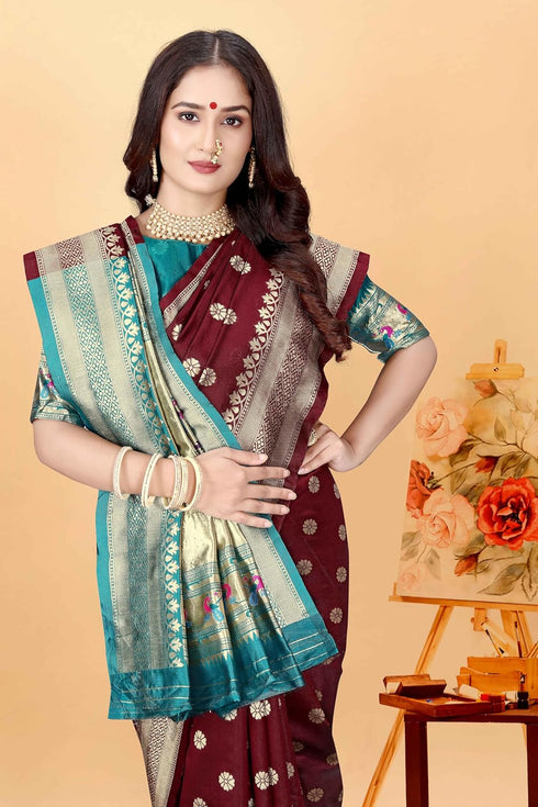 Vsathrlay Banarasi Paithani Kanjivaram Collections Ethnic Wear