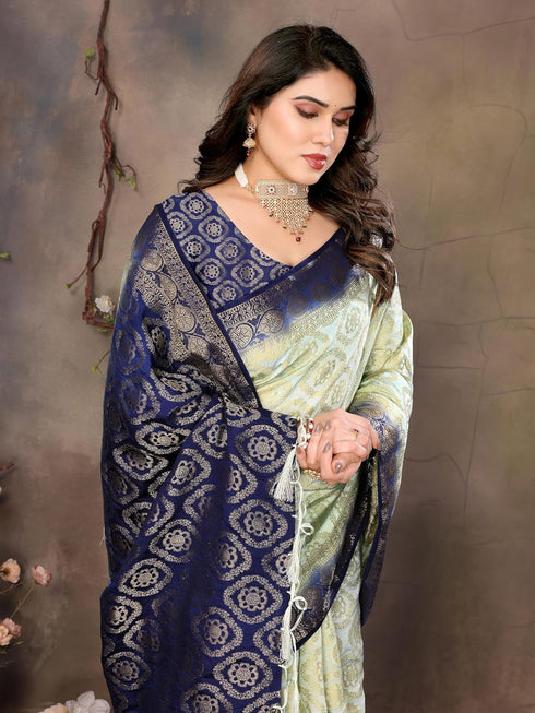 Vasthrlay Banarasi Unstitched Chakori Chiku Free Ethnic Wear